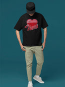 Pure Passion Emoji - Bold Heart Graphic Men's T-shirt