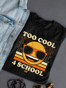 Too Cool 4 School - Retro Emoji Sunglasses Graphic Women's T-shirt