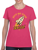 Out of This World - Alien Emoji Rocket Adventure Graphic Women's T-shirt