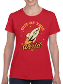 Out of This World - Alien Emoji Rocket Adventure Graphic Women's T-shirt