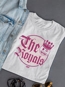 The Royals - Retro Gothic Crown Emoji Graphic Women's T-shirt