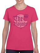 The Royals - Retro Gothic Crown Emoji Graphic Women's T-shirt