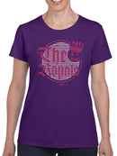 The Royals - Retro Gothic Crown Emoji Graphic Women's T-shirt
