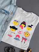 Japanese Emoji Icons - Cute Cultural Set Graphic Women's T-shirt