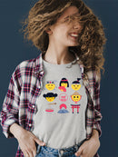 Japanese Emoji Icons - Cute Cultural Set Graphic Women's T-shirt