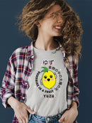 Kawaii Yuzu Citrus - Japanese Fruit Emoji Graphic Women's T-shirt