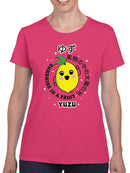 Kawaii Yuzu Citrus - Japanese Fruit Emoji Graphic Women's T-shirt