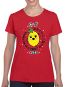 Kawaii Yuzu Citrus - Japanese Fruit Emoji Graphic Women's T-shirt