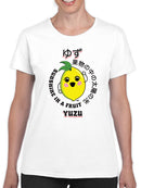 Kawaii Yuzu Citrus - Japanese Fruit Emoji Graphic Women's T-shirt