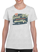Speedway Classic - Retro Racing Car Graphic Women's T-shirt