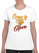 Welcome Vibes - Open Sign Emoji Graphic Women's T-shirt