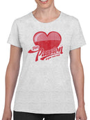 Pure Passion Emoji - Bold Heart Graphic Women's T-shirt
