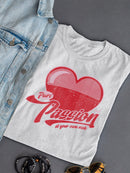 Pure Passion Emoji - Bold Heart Graphic Women's T-shirt