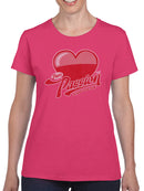 Pure Passion Emoji - Bold Heart Graphic Women's T-shirt