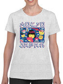 Japanese Streetwear Emoji - Geisha, Sushi, Ramen, Fuji Women's T-shirt
