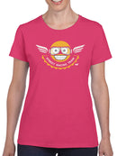 Street Racing Team - Retro Moto Racer Emoji Women's T-shirt