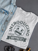 Introducing Happiness - Retro Laughing Emoji Women's T-shirt