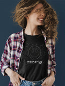 Moonchild Emoji - Cosmic Smiley Starry Night Women's T-shirt