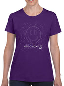 Moonchild Emoji - Cosmic Smiley Starry Night Women's T-shirt