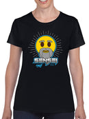 Sensei Emoji Dojo - Wise Master Retro Graphic Women's T-shirt