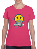 Sensei Emoji Dojo - Wise Master Retro Graphic Women's T-shirt