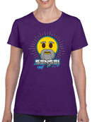Sensei Emoji Dojo - Wise Master Retro Graphic Women's T-shirt