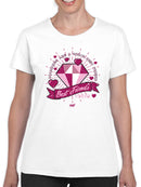 Best Friends Forever - Diamonds & Hearts Retro Graphic Women's T-shirt