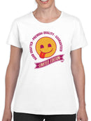 Limited Edition - Premium Retro Emoji Graphic Women's T-shirt