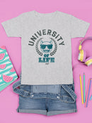 University of Life - Dark Emoji College Style Graphic Youth's T-shirt