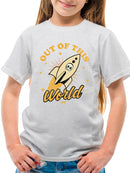 Out of This World - Alien Emoji Rocket Adventure Graphic Youth's T-shirt