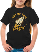 Out of This World - Alien Emoji Rocket Adventure Graphic Youth's T-shirt