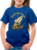 Out of This World - Alien Emoji Rocket Adventure Graphic Youth's T-shirt