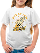 Out of This World - Alien Emoji Rocket Adventure Graphic Youth's T-shirt