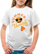 Summer Vacation - Retro Beach Emoji Travel Graphic Youth's T-shirt