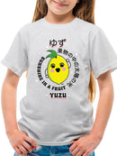 Kawaii Yuzu Citrus - Japanese Fruit Emoji Graphic Youth's T-shirt
