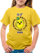 Kawaii Yuzu Citrus - Japanese Fruit Emoji Graphic Youth's T-shirt