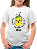 Kawaii Yuzu Citrus - Japanese Fruit Emoji Graphic Youth's T-shirt
