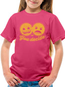 You Decide - Dual Mood Emoji Retro Graphic Youth's T-shirt