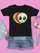 Layered Alien Emoji Vibes - Retro Galactic Graphic Youth's T-shirt