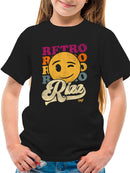 Retro Rizz - Vintage Winking Emoji Graphic Youth's T-shirt