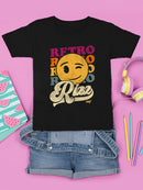 Retro Rizz - Vintage Winking Emoji Graphic Youth's T-shirt