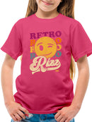 Retro Rizz - Vintage Winking Emoji Graphic Youth's T-shirt