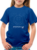 Moonchild Emoji - Cosmic Smiley Starry Night Youth's T-shirt