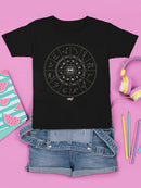 Zodiac Wheel Emoji  - Astrology Horoscope Constellation Youth's T-shirt