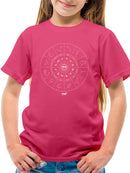 Zodiac Wheel Emoji  - Astrology Horoscope Constellation Youth's T-shirt