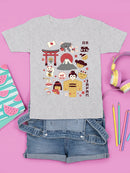 Vintage Aesthetic Japanese Emoji Graphic Youth's T-shirt