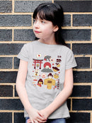 Vintage Aesthetic Japanese Emoji Graphic Youth's T-shirt