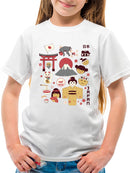 Vintage Aesthetic Japanese Emoji Graphic Youth's T-shirt