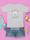 Fly Away - Retro Winged Emoji Graphic Youth's T-shirt