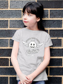 Fly Away - Retro Winged Emoji Graphic Youth's T-shirt